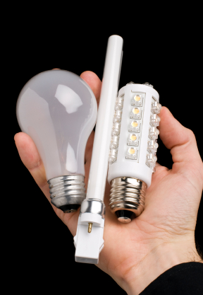 LED lighting would take the place Incandescent lights
